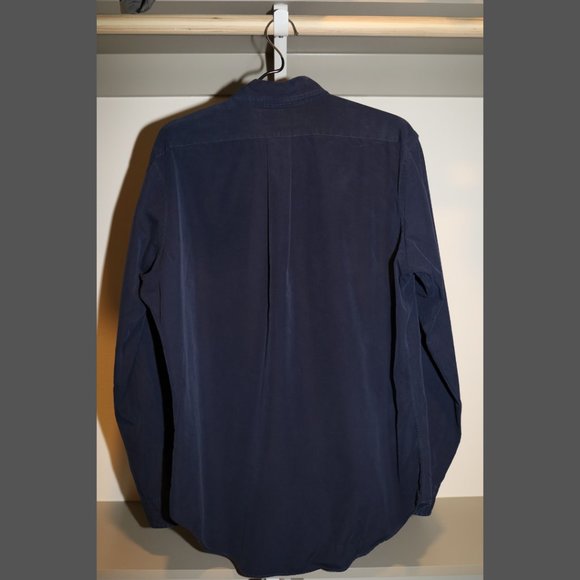 Polo Ralph Lauren Navy Oxford Polo Size M - Picture 2 of 4